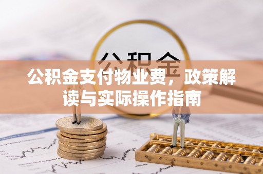 淅川公积金支付物业费，政策解读与实际操作指南