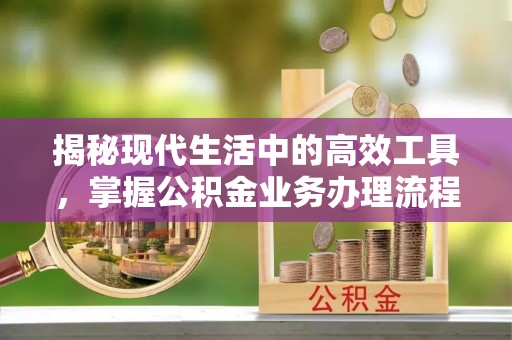 淅川揭秘现代生活中的高效工具，掌握公积金业务办理流程的艺术