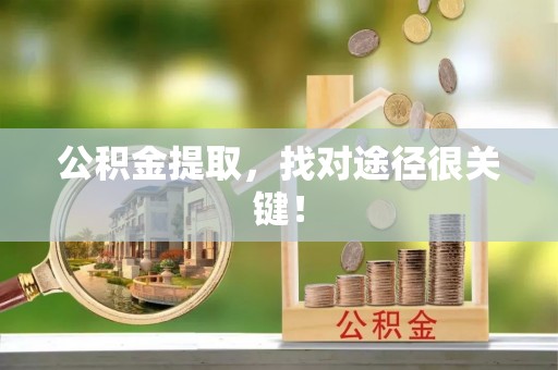 淅川公积金提取，找对途径很关键！